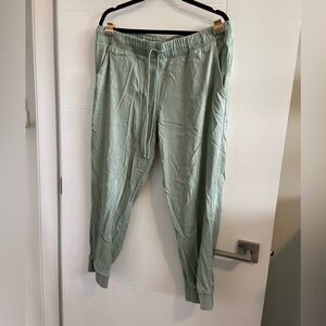 Green joggers